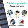 POWER Tragbare Solarpanel mit USB-Anschluss für unterwegs